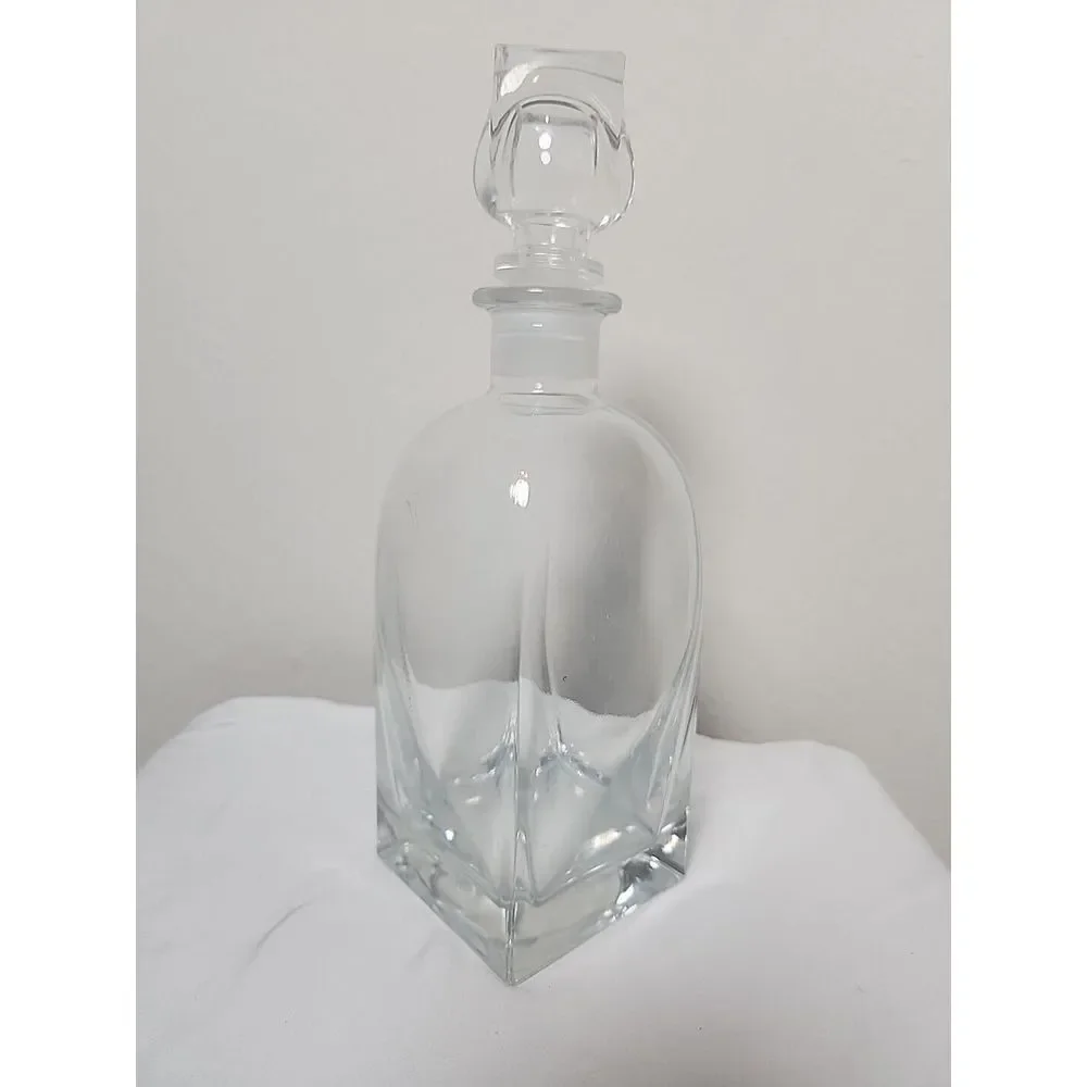 Vintage Luigi Bormioli Rossini Glass 3 Pint Decanter‎ With Stopper Made In Italy